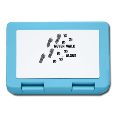 Katzen Brotdose - Never Walk Alone Katze Pfote Abdruck Meowmy