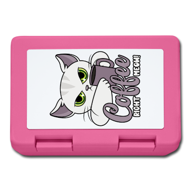 Katzen Brotdose - Kaffee Lustige Katze Kaffeetasse Coffee Right Meow