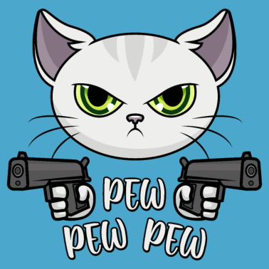 Motiv Pew Pew Madafakas Pew Pew Pew Katze