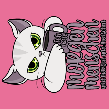 Motiv Ich hasse Morgenmenschen und Morgen und Menschen