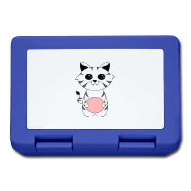 Katzen Brotdose - Katze Tiger Kätzchen Kater Miaw Geschenk Kawaii