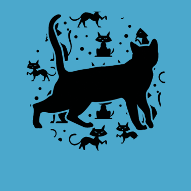 Motiv Katze mit Katzen und Kätzchen - Katzen