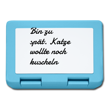 Katzen Brotdose - katze - Katze wollte kuscheln