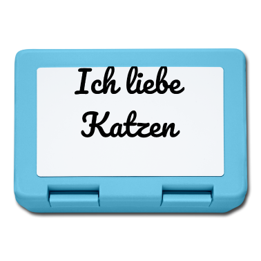 Katzen Brotdose - katze - Ich liebe Katzen
