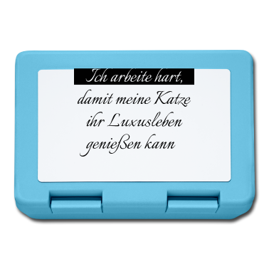 Katzen Brotdose - katze - Luxusleben einer Katze