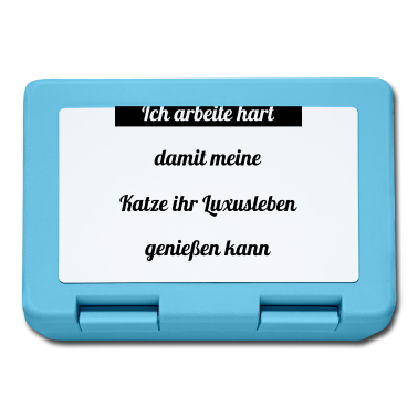 Katzen Brotdose - katze - Luxusleben einer Katze