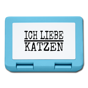 Katzen Brotdose - katze - Ich liebe Katzen