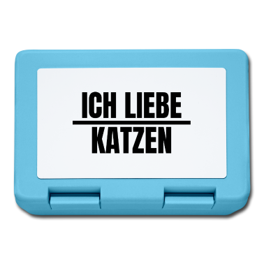 Katzen Brotdose - katze - Ich liebe Katzen