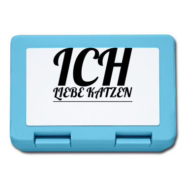 Katzen Brotdose - katze - Ich liebe Katzen