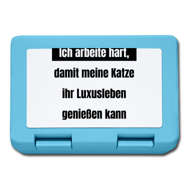 Katzen Brotdose - katze - Luxusleben einer Katze