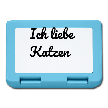 Katzen Brotdose - katze - Ich liebe Katzen