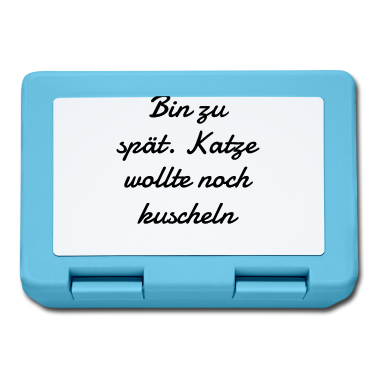 Katzen Brotdose - katze - Katze wollte kuscheln