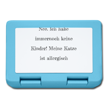 Katzen Brotdose - katze - Katze ist allergisch