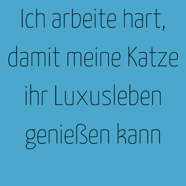 Motiv katze - Luxusleben einer Katze
