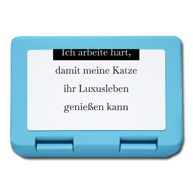 Katzen Brotdose - katze - Luxusleben einer Katze