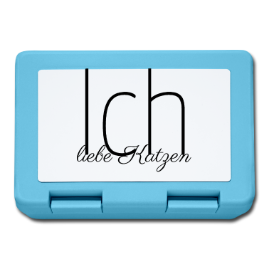 Katzen Brotdose - katze - Ich liebe Katzen