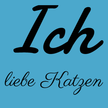 Motiv katze - Ich liebe Katzen