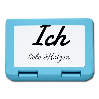 Katzen Brotdose - katze - Ich liebe Katzen
