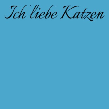 Motiv katze - Ich liebe Katzen
