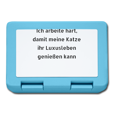 Katzen Brotdose - katze - Luxusleben einer Katze