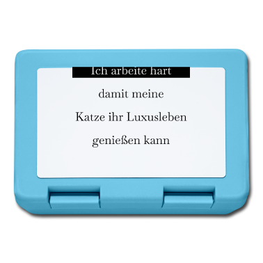 Katzen Brotdose - katze - Luxusleben einer Katze