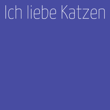 Motiv katze - Ich liebe Katzen