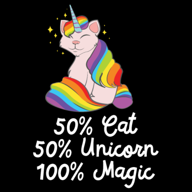 Motiv 50% Cat, 50% Unicorn, 100% Unicorn