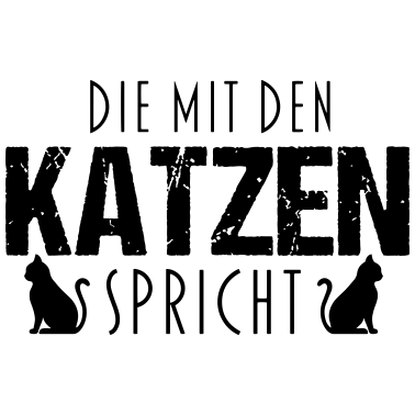 Motiv Die mit den Katzen spricht