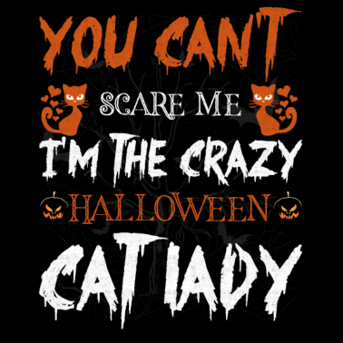 Motiv Katzen Shirt cat lady Halloween Geschenk