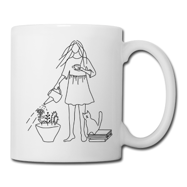 Katzen Tasse - Slow living (Design No.1)