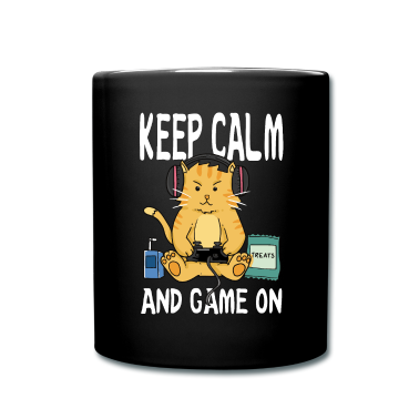 Katzen Tasse - bleib ruhig und spiele durch