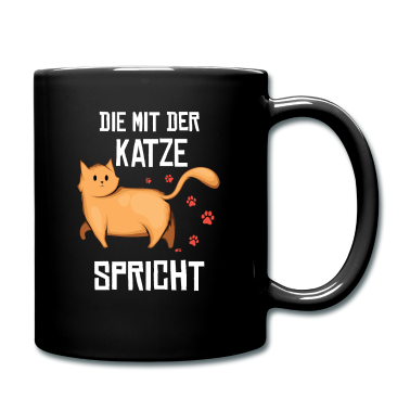 Katzen Tasse - Die mit der Katze spricht | Katzenmama Kätzchen