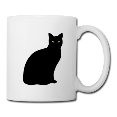 Katzen Tasse - schwarze katze