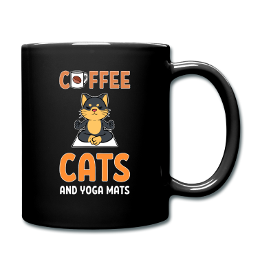 Katzen Tasse - Mens Coffee Cats and Yoga Mats Caffeine Pet and