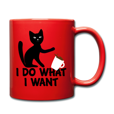 Katzen Tasse - Katze Katzenfreund Shirt Geschenk zum Geburtstag