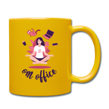 Katzen Tasse - OM Office · Yoga Homeoffice · AUM Katze Meditation
