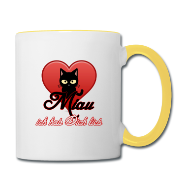 Katzen Tasse - Miau Liebe Katzen, Tiere, Fun, Geschenk Sprüche