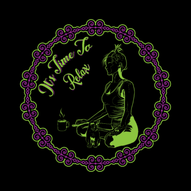 Motiv Time to relax - yoga position shirt design