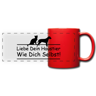 Katzen Tasse - Liebe Dein Haustier Geschenk Hund Katze