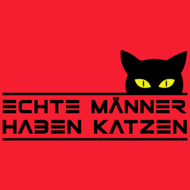 Motiv Echte Männer haben Katzen, Gesichtsmaske Corona