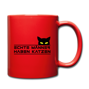 Katzen Tasse - Echte Männer haben Katzen, Gesichtsmaske Corona