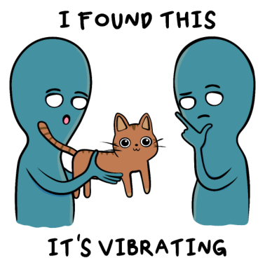Motiv Lustige Katze Aliens, i found this it´s vibrating