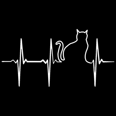 Motiv EKG Katze - Geschenk