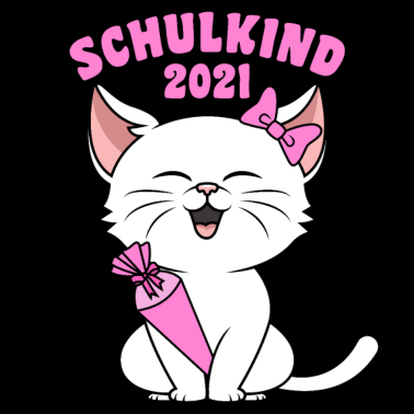 Motiv Schulkind 2021 Katze Einschulung Schulanfang