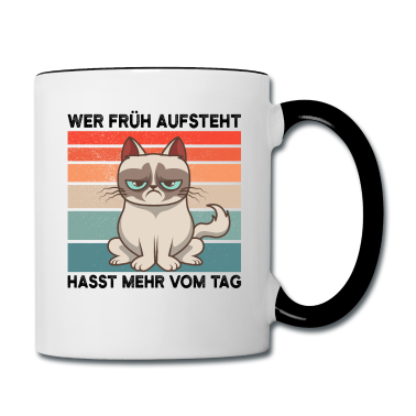 Katzen Tasse - Morgenmuffel Katze