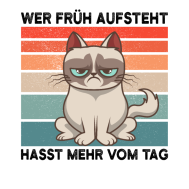 Motiv Morgenmuffel Katze