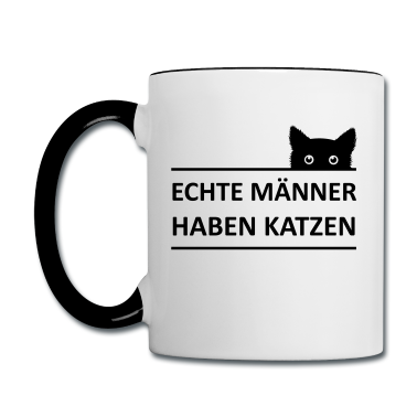 Katzen Tasse - Echte Männer haben Katzen