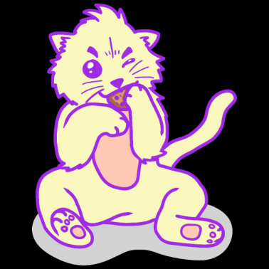 Motiv Nasch Katze Kekse naschen Kitten Katzen