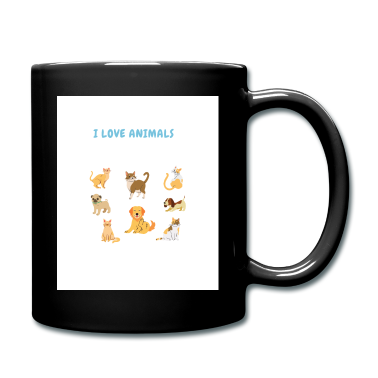 Katzen Tasse - I love animals