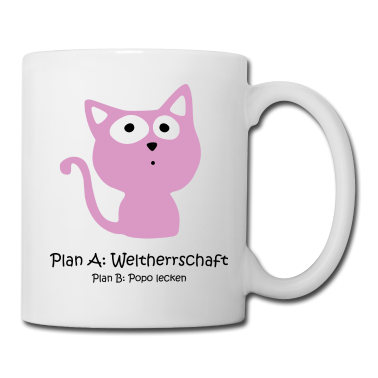 Katzen Tasse - Süße Katze - Weltherrschaft